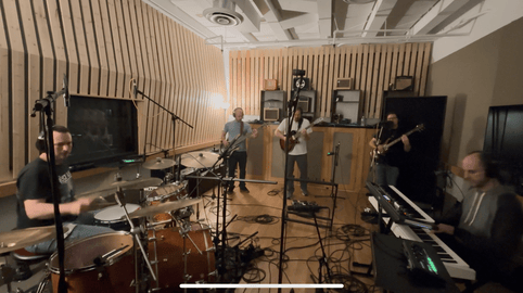 Catch Light recording 'Around You' in Narwal Studio, Chicago